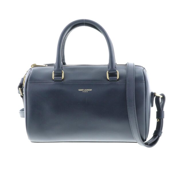 1240007021292 1 Saint Laurent Baby Double 2 Way Handbag Navy