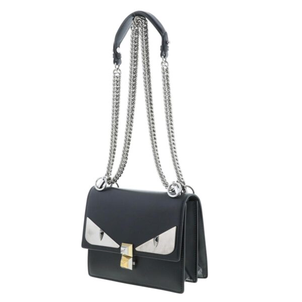 1240007021309 2 Fendi Mini Canai Studs Shoulder Bag Black