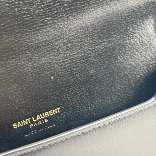 1240007021683 9 Saint Laurent Font Holder Shoulder Bag Black