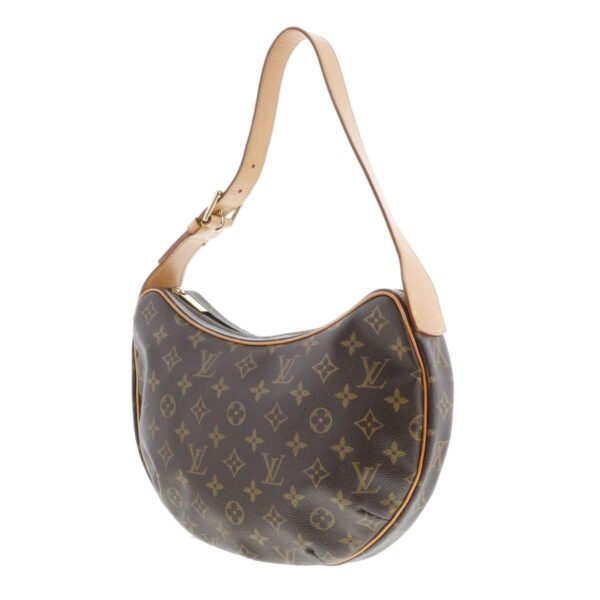 1240007021933 2 Louis Vuitton Croissant MM Handbag Monogram Brown