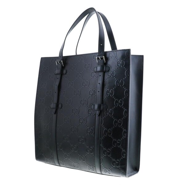 1240007022882 2 Gucci GG Emboss Medium Tote Bag Black