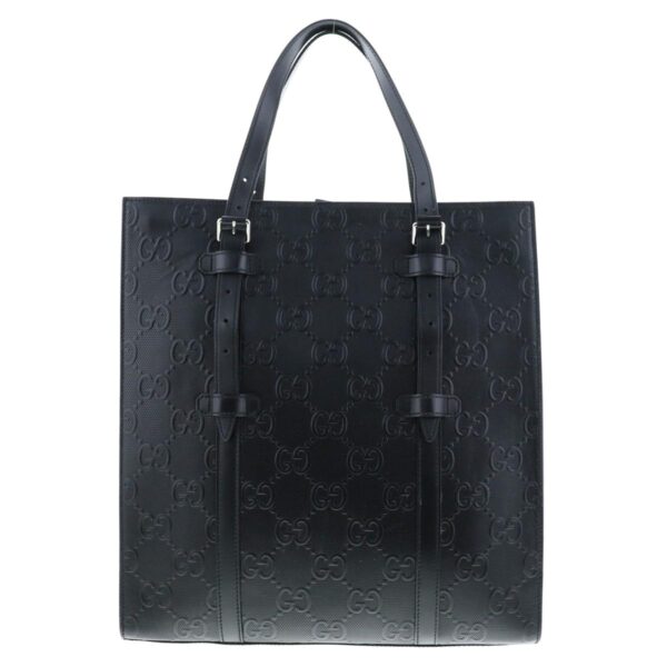 1240007022882 4 Gucci GG Emboss Medium Tote Bag Black