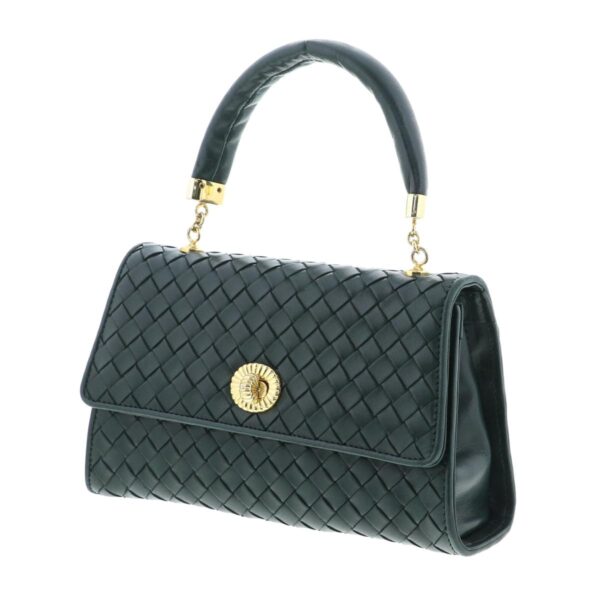 1240007022941 2 Bottega Veneta Intrecciato 2 Way Handbag Black