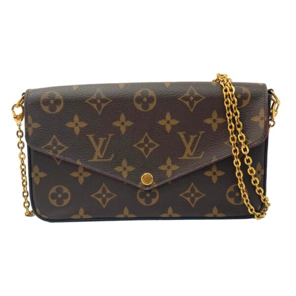 1240007023185 1 Louis Vuitton Pochette Ferry Long Wallet Monogram Canvas