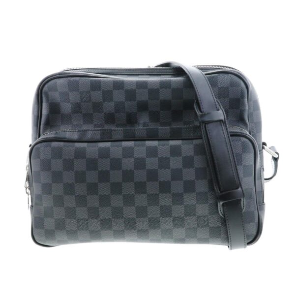 1240007023359 1 Louis Vuitton Io Shoulder Bag Damier Graphite