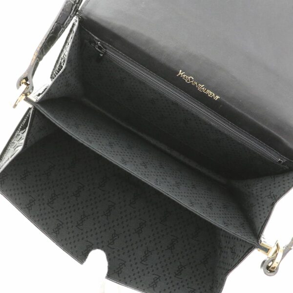 1240007023791 6 Yves Saint Laurent Leather Shoulder Messenger Bag Black