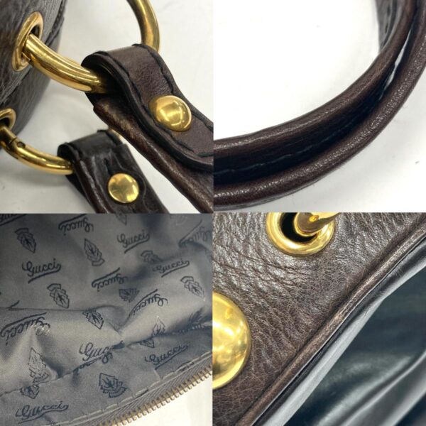 1240007024443 8 Gucci Hysteria Leather Handbag Brown