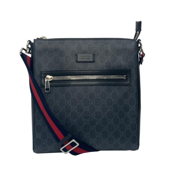 1240007024561 1 Gucci GG Supreme Messenger Bag Black