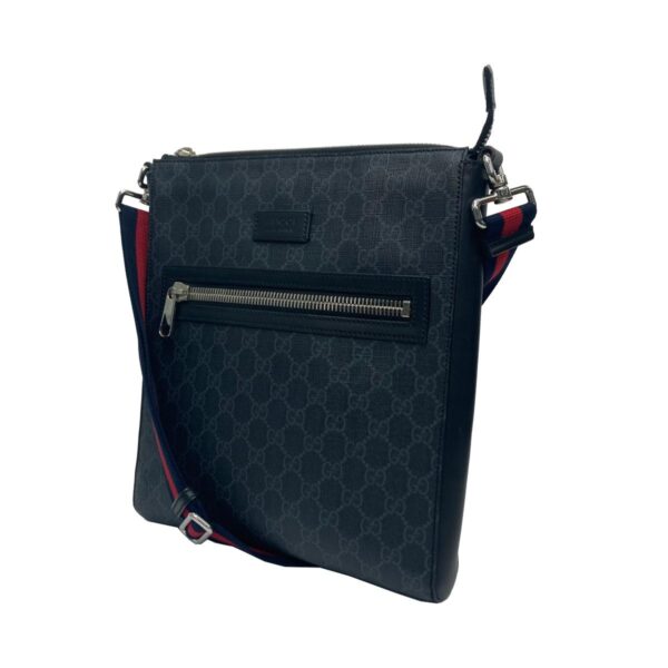 1240007024561 2 Gucci GG Supreme Messenger Bag Black