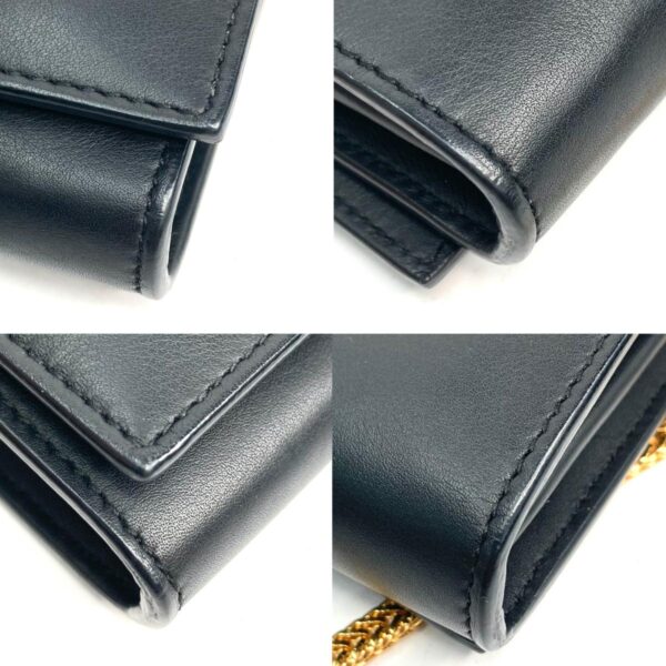 1240007024674 8 Saint Laurent Classic Y Chain Wallet Black