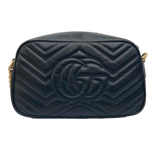 1240007024909 3 Gucci GG Marmont Quilting Shoulder Bag Black