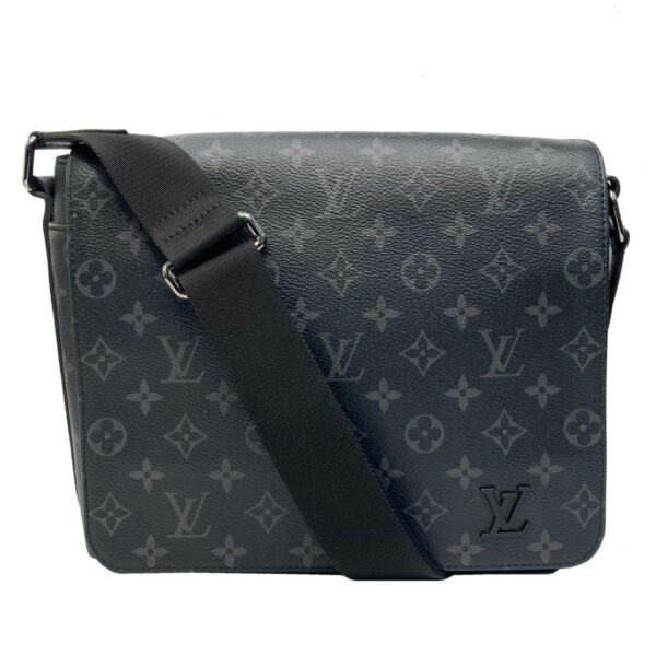 1240007025305 1 Louis Vuitton District PM NV2 Shoulder Bag Monogram Eclipse Black