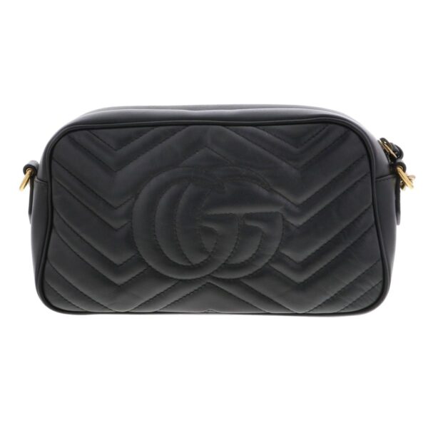 1240007025536 3 Gucci GG Marmont Quilting Shoulder Bag Black