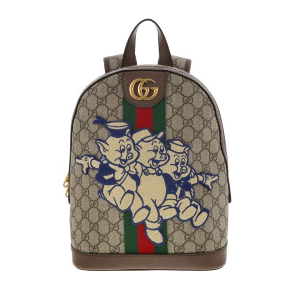 1240007025971 1 2 Gucci Disney Collaboration 3 Pigs Small Backpack GG Supreme