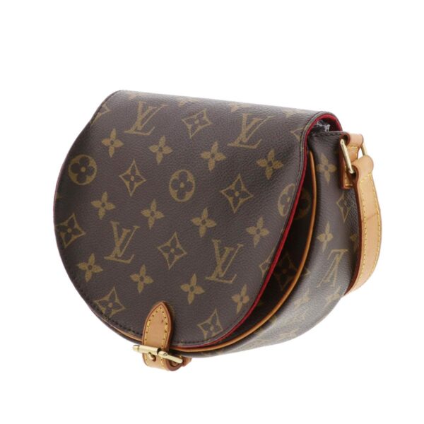 1240007027332 2 Louis Vuitton Tamburan Monogram Shoulder Bag Brown