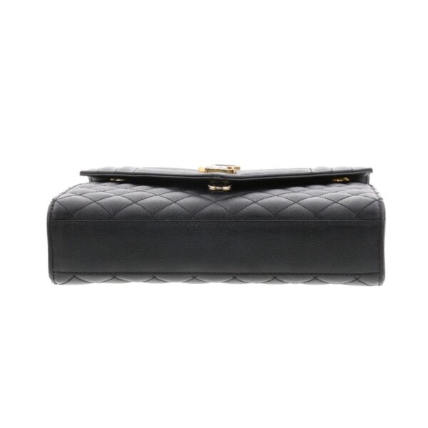 1240007027954 5 Saint Laurent Envelope Chain Wallet Black