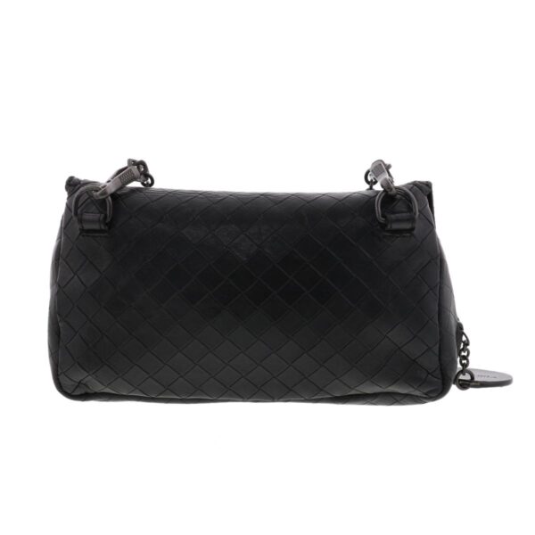 1240007028133 3 Bottega Veneta Intrecciato Mini Chain Shoulder Bag Black