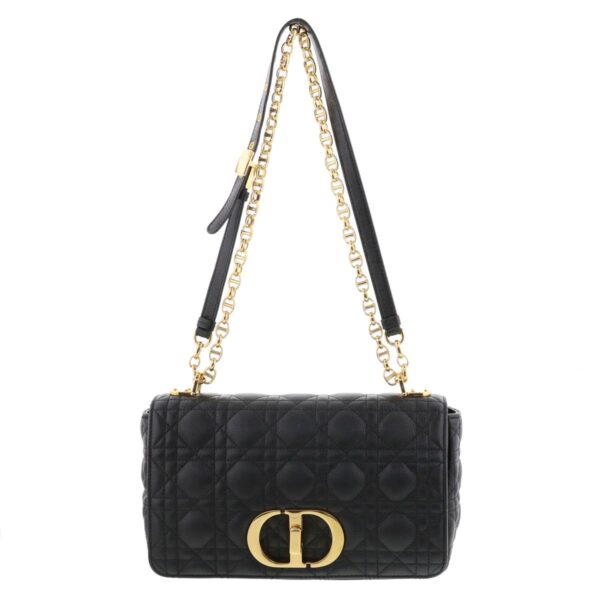 1240007028150 1 Christian Dior Caro Medium Bag Caro Black