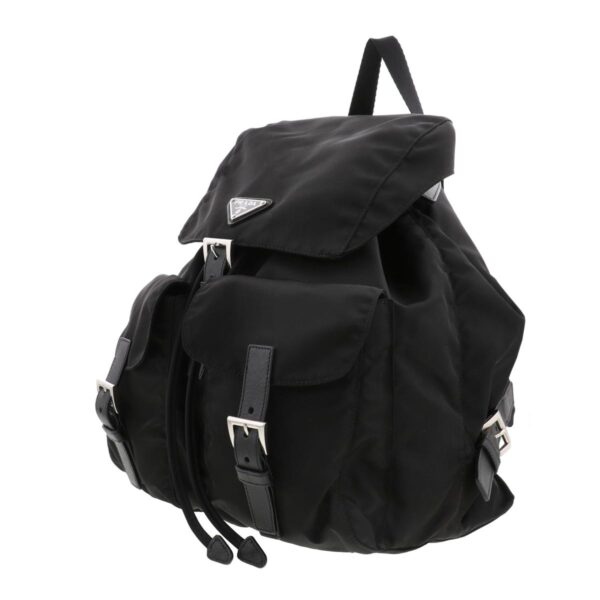 1240007028241 2 Prada Nylon Backpack Rucksack Black