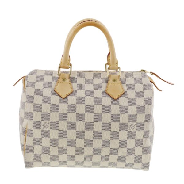 1240007028408 1 3 Louis Vuitton Speedy 25 Handbag Damier Azur White