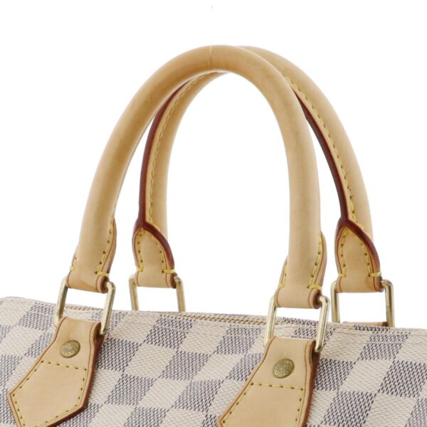 1240007028408 3 3 Louis Vuitton Speedy 25 Handbag Damier Azur White