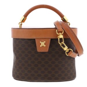 1240007028976 1 Gucci Diamante Nylon Shoulder Bag Leather Brown