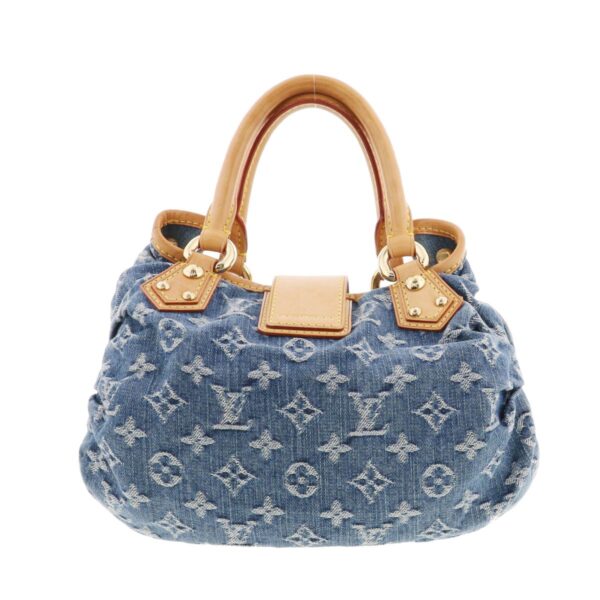 1240007029776 4 Louis Vuitton Pleaty Denim Handbag Monogram Denim Blue