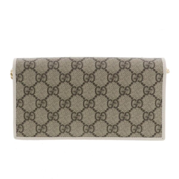 1240007029784 3 Gucci Horsebit Chain Wallet White