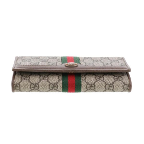 1240007030020 4 Gucci Ophidia GG Chain Wallet Brown