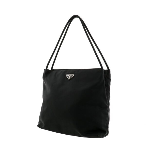 1240008001637 2 Prada Nylon Shoulder Bag Black