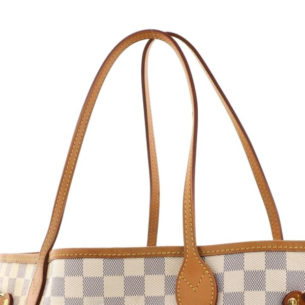 1240009000024 3 Louis Vuitton Neverfull MM Tote Bag Damier Azur White