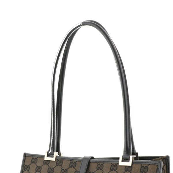 1240009000067 3 Gucci GG Canvas Jackie Tote Bag Black