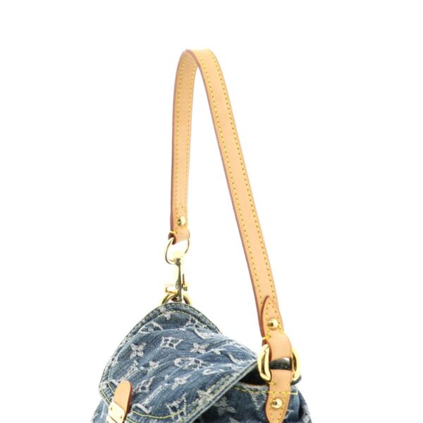 1240009000549 3 Louis Vuitton Mini Pleaty Shoulder Bag Monogram Denim Blue