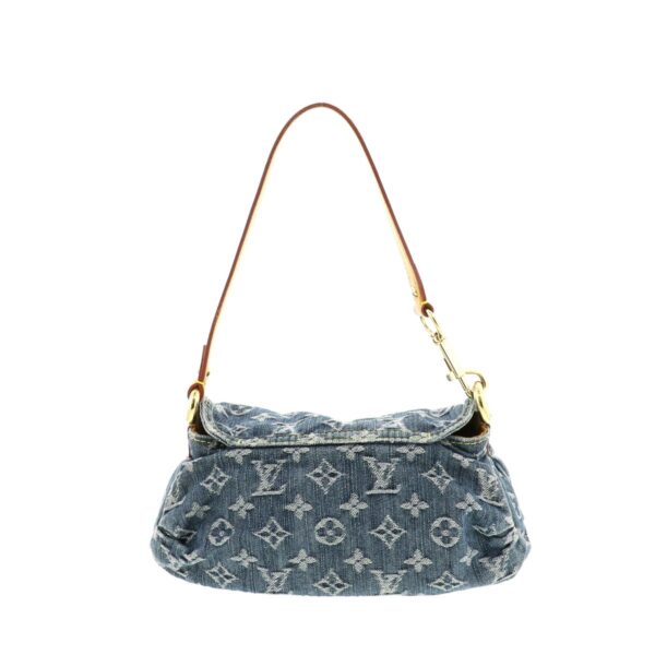 1240009000549 4 Louis Vuitton Mini Pleaty Shoulder Bag Monogram Denim Blue