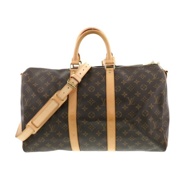 1240009000565 1 Louis Vuitton Keepall Bandolier 45 Bag Monogram