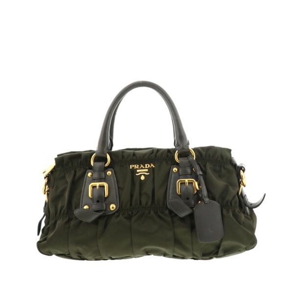 1240009000685 1 Prada Gazer Shoulder Bag Khaki