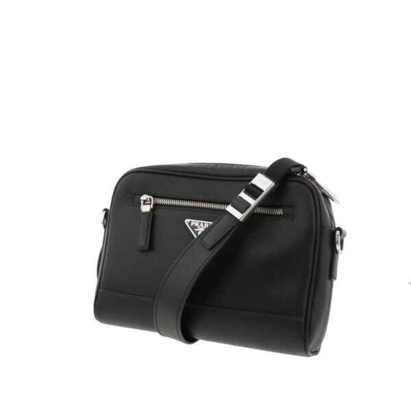 1240009000831 2 Prada Safiano 2way Shoulder Bag Black