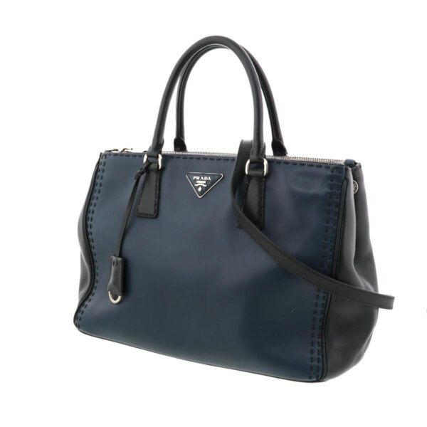 1240009000898 1 Prada Galleria 2way Shoulder Bag Navy