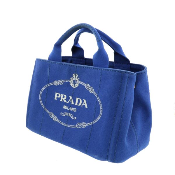 1240009000911 2 Prada Mini Tote Bag Canapa Blue