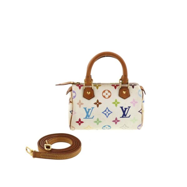 1240009000915 1 Louis Vuitton Mini Speedy Clutch Bag Monogram Multicolor