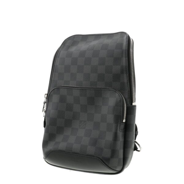 1240009001178 2 Louis Vuitton Avenue Sling Shoulder Bag Damier Graphite