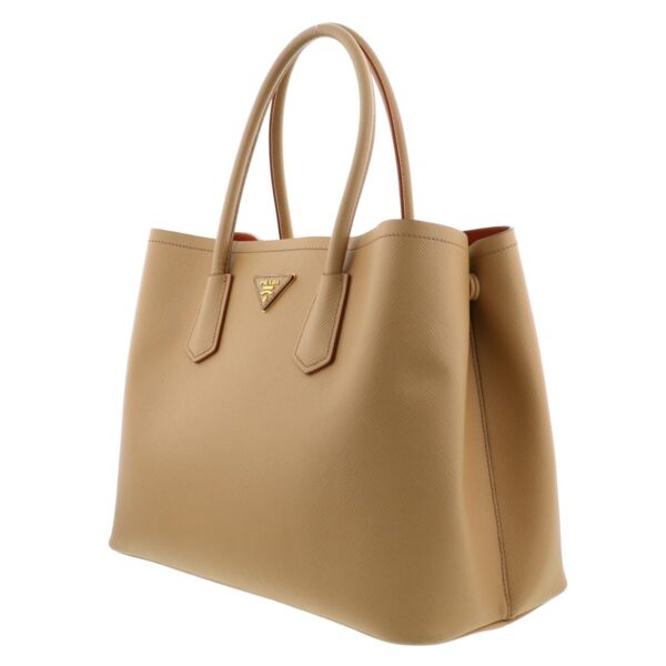 1240009001815 2 Prada Saffiano 2way Tote Bag Beige