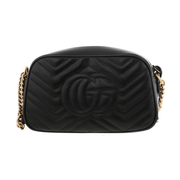 1240009002522 3 Gucci GG Marmont Quilting Shoulder Bag Black