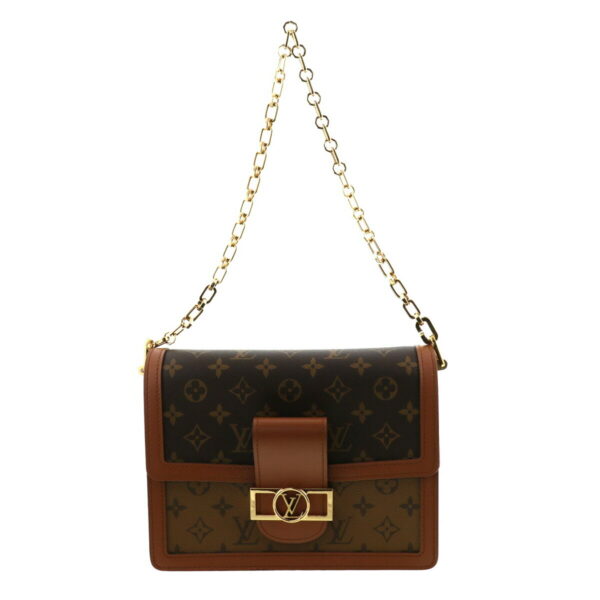 1240009002562 1 1 Louis Vuitton Dauphin MM Shoulder Bag Monogram Brown