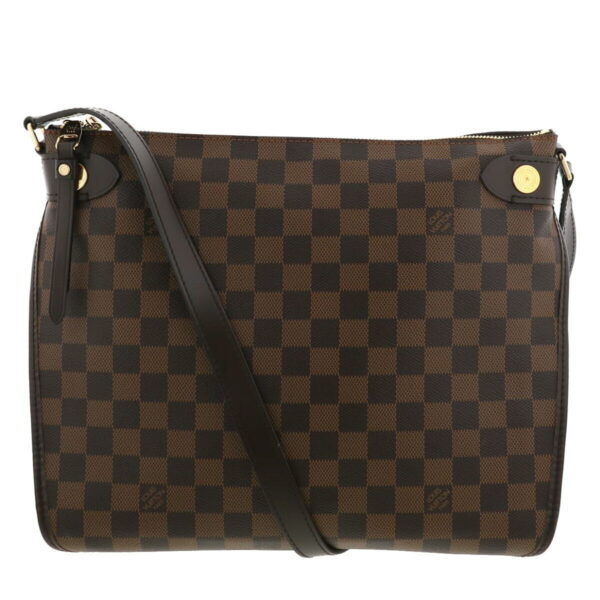 1240009002708 1 Louis Vuitton Duomo Bag Shoulder Messenger Bag Damier Ebene Brown