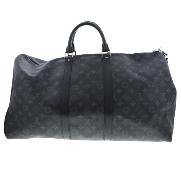 1240009003022 4 Louis Vuitton Keepall Bandolier 55 Bag Monogram Eclipse