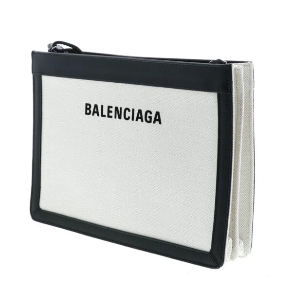 1240009003104 2 Balenciaga Blue Pochette Shoulder Bag Ivory