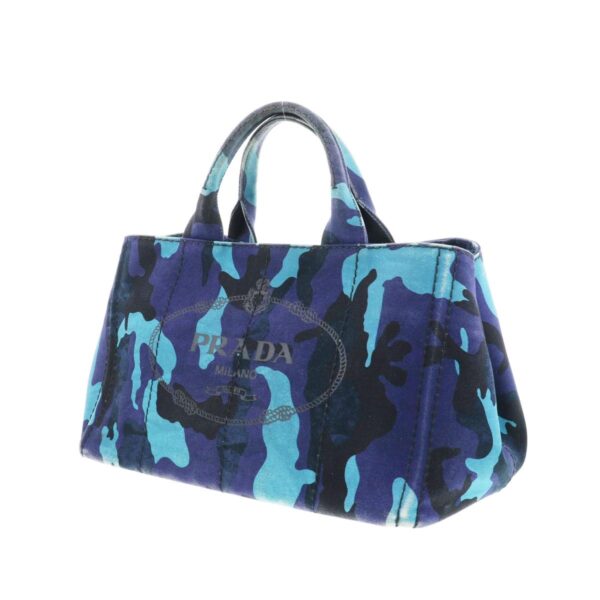 1240009003546 2 Prada Canapa 2way Shopping Tote Bag Blue