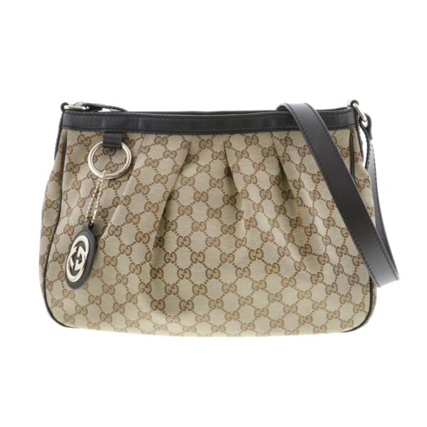 1240009003636 1 Gucci GG Canvas Shoulder Bag Brown