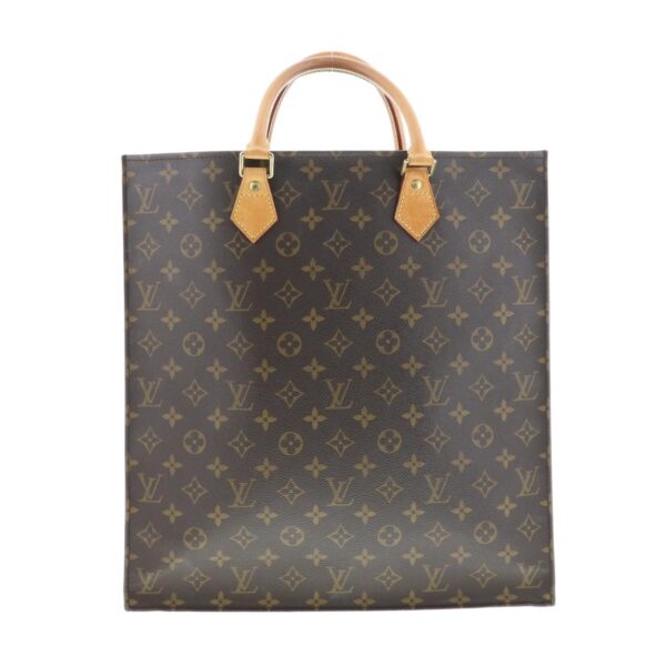 1240009003717 1 Louis Vuitton Sac Plat Tote Bag Monogram Brown